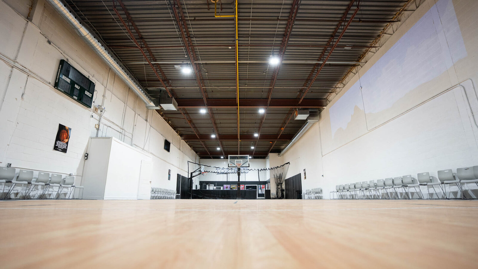 Indoor basketball courts for rent at Scarborough Alliance Sports Centre in Toronto